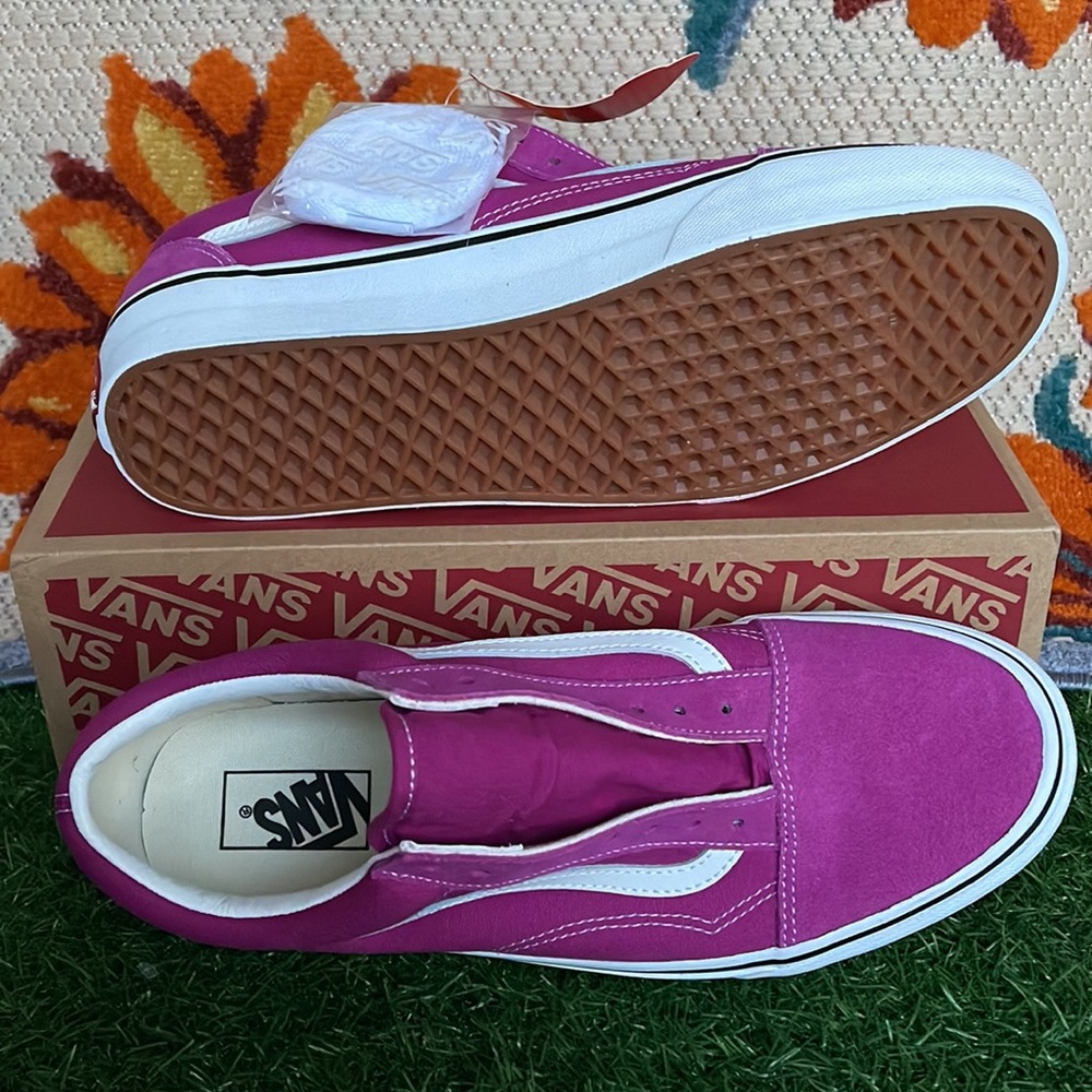 Vans •Old School Fuchsia Red/True White Men’s sneakers - Picture 4 of 16